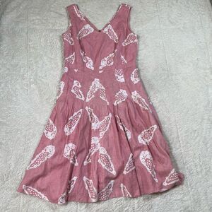 Tory Burch Helen Batik Dress Beaded Appliqué Runway Knee Length Women’s Dress